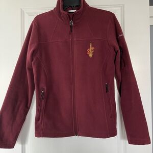Columbia Burgundy Fleece Jacket